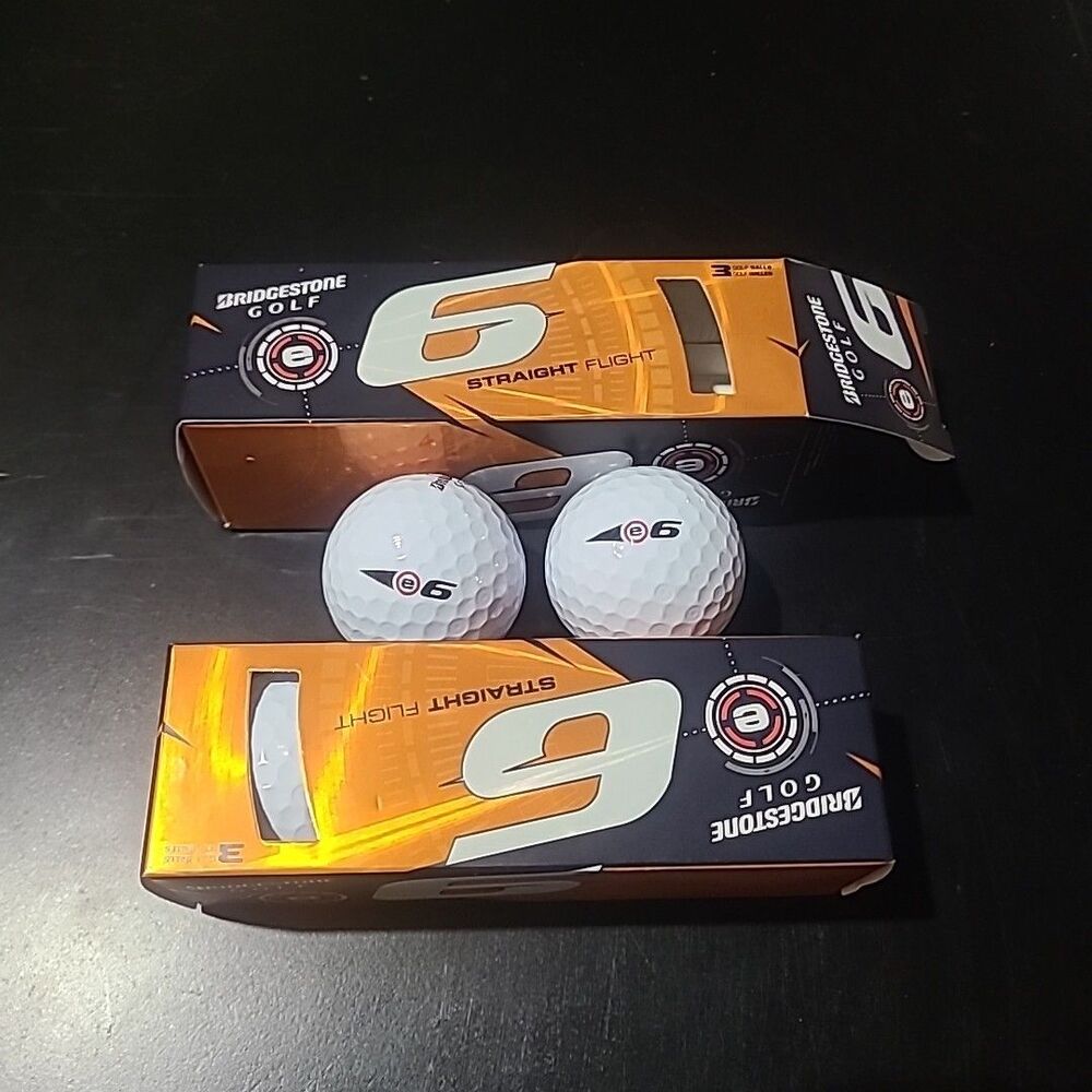 Bridgestone e6 Straight Flight (Soft Core) (Low Spin) Golf Balls 3 Pack +2 extra